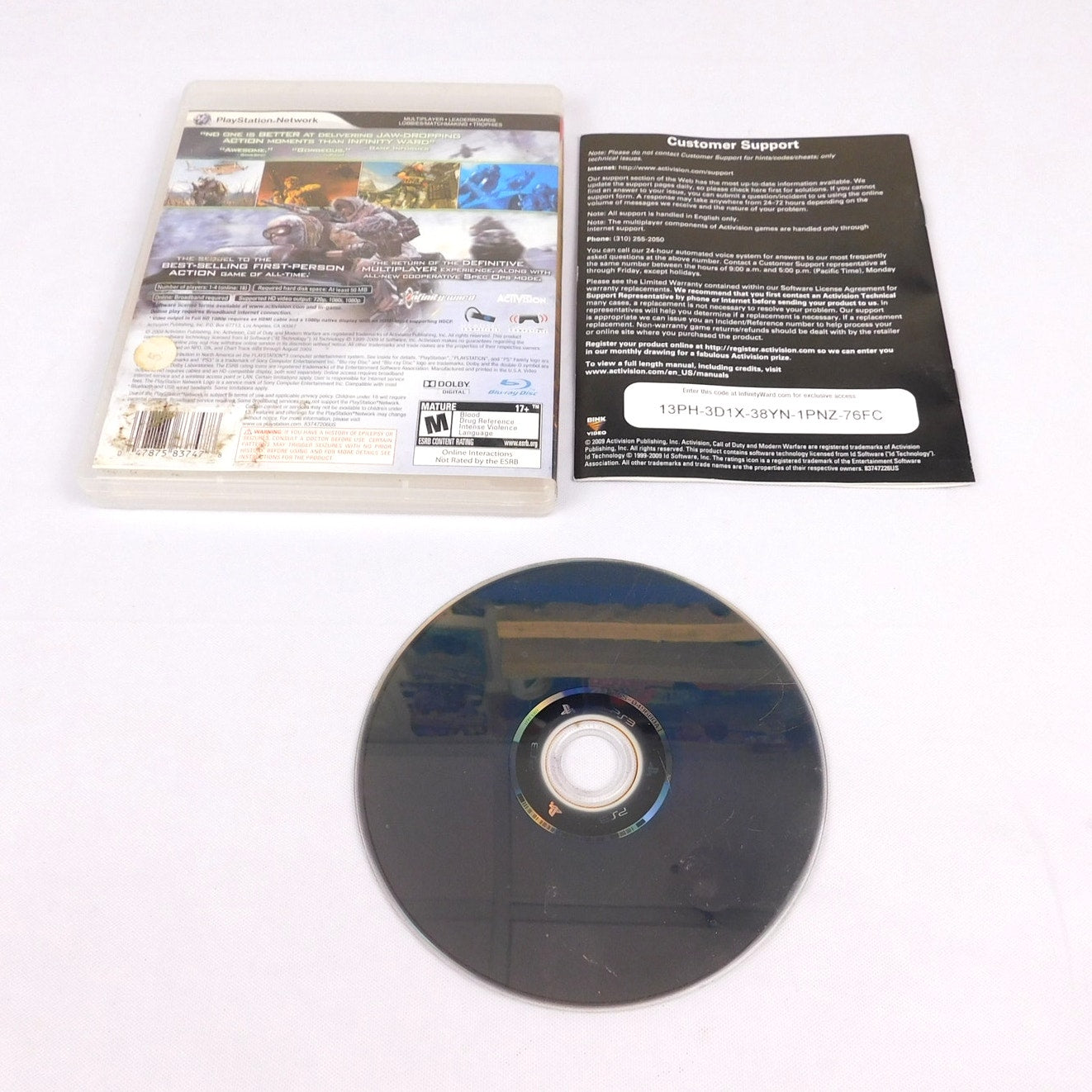 Call Of Duty Modern Warfare 2 Sony Playstation 3 PS3 Tested Working Complete CIB