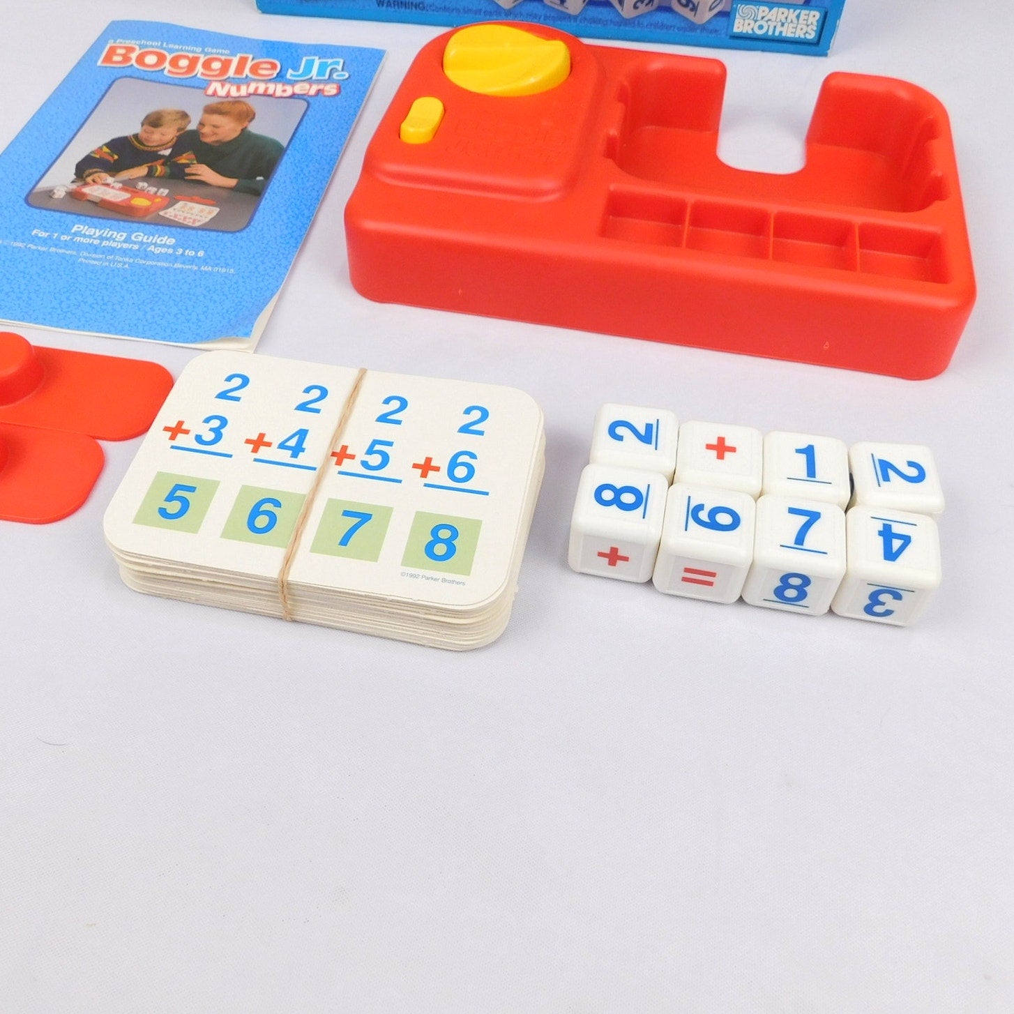 Boggle Jr Numbers Game Complete In Box Parker Brothers Vintage 1992