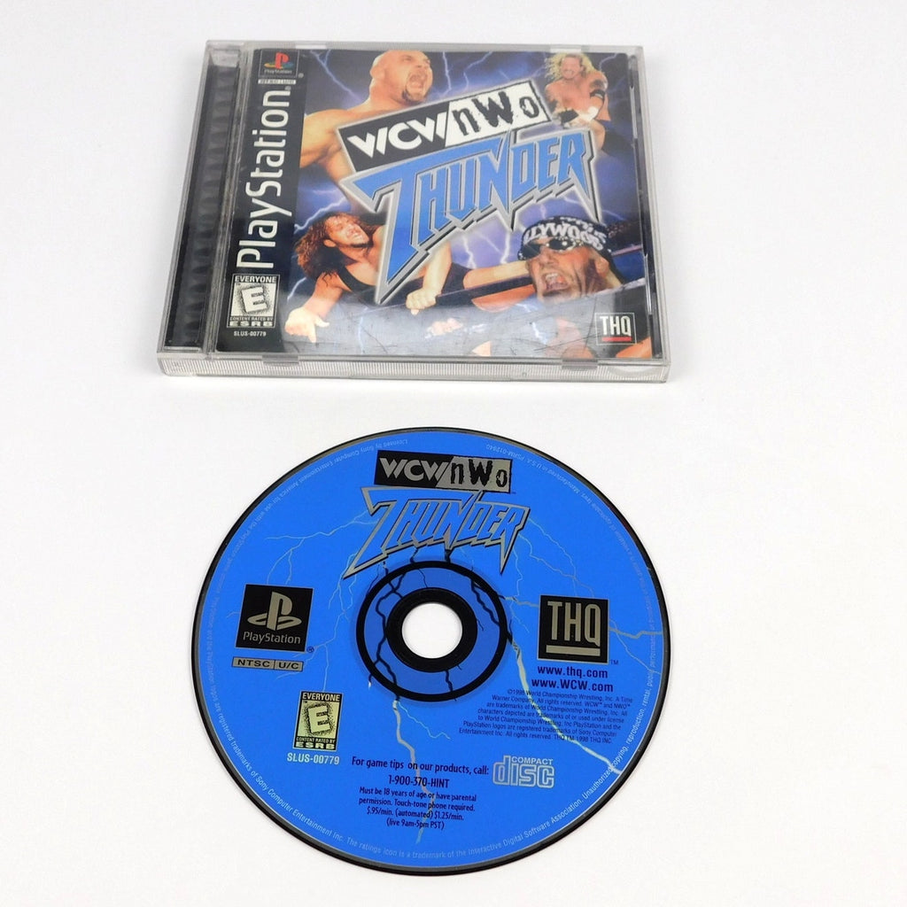 WCW NWO Thunder Sony Playstation 1 PS1 Complete Tested Working 1998