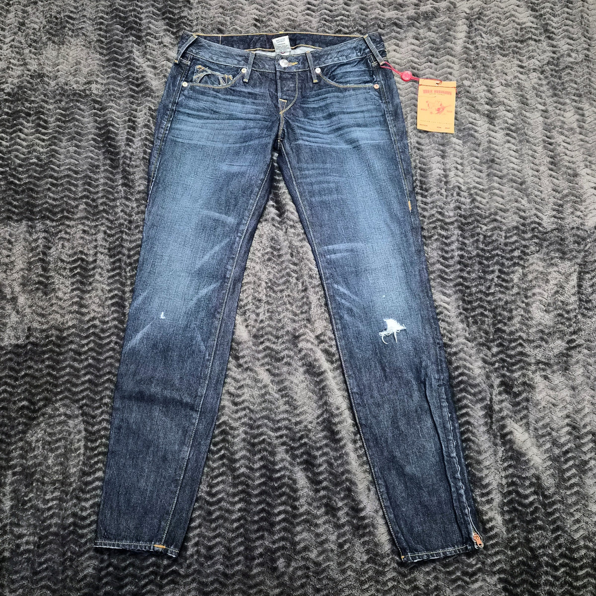 True Religion Gwen Distressed Skinny Jeans - Women's Size 29, NWT