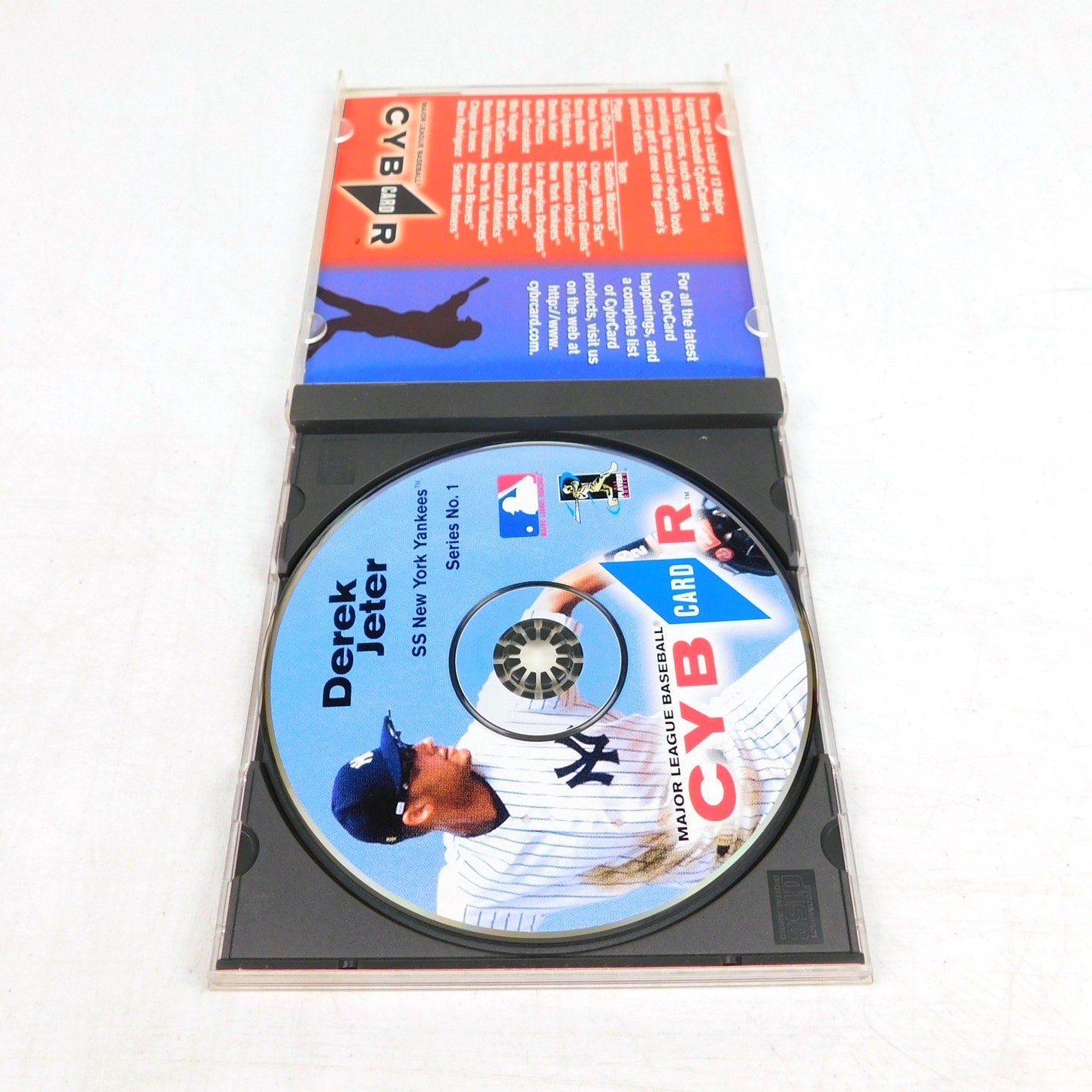 MLB Cybercard Series 1 Derek Jeter PC CD ROM Tested Working 90s Retro