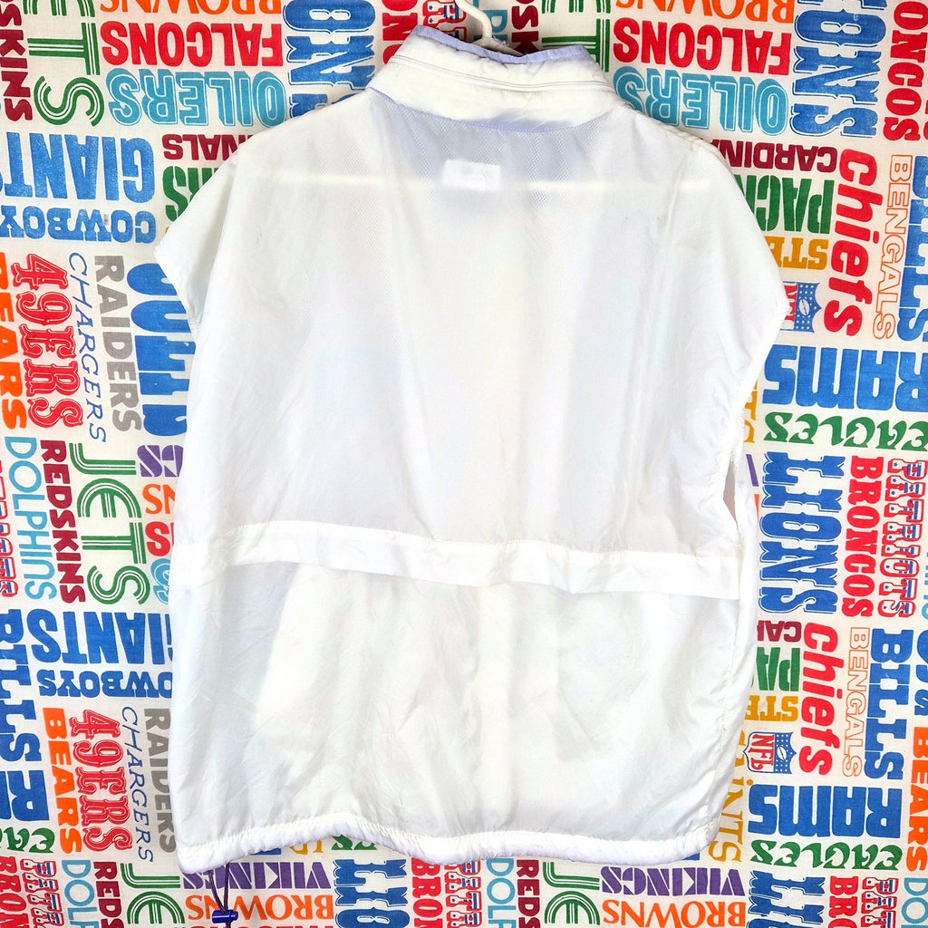 Vintage Reebok Pump Sleeveless Windbreaker Jacket Size L Full Zip Hooded 90s