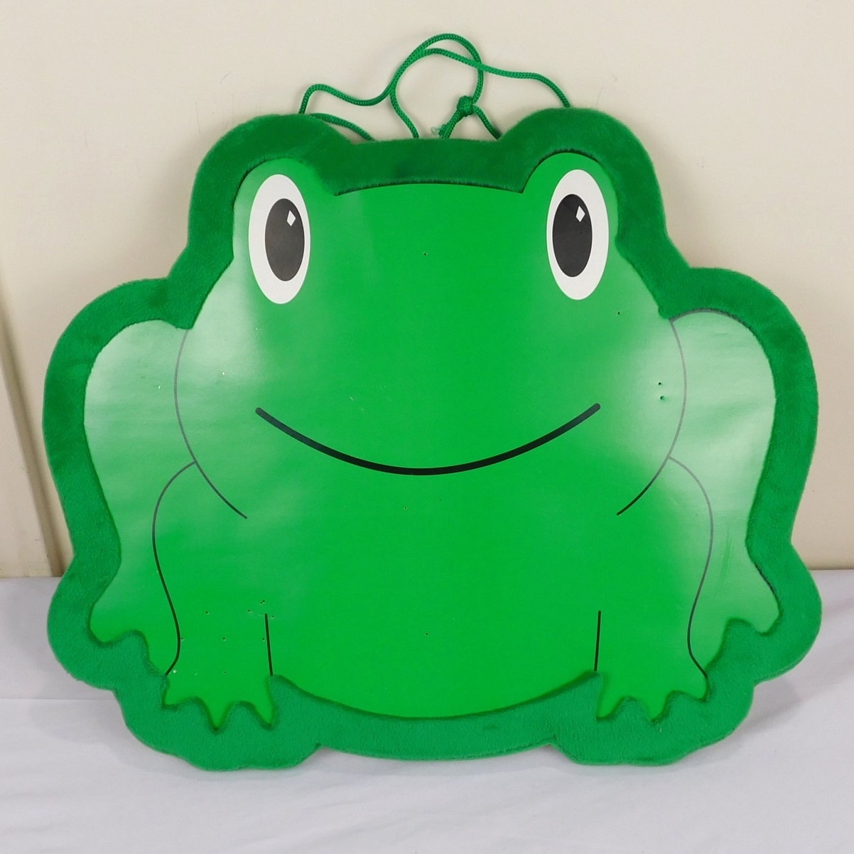 Vintage Frog Bulletin Board Kids Wall Decor Memo Board Green 18x15 Felt Edge