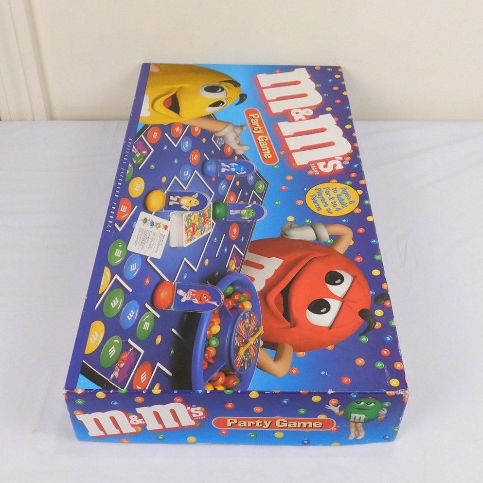M&Ms Party Game Board Game Complete In Box Roseart 1999