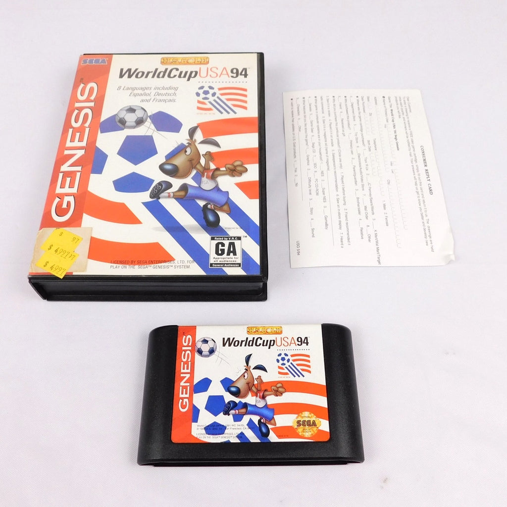 Sega Genesis World Cup USA 94 Tested Working Box Cart Insert No Manual