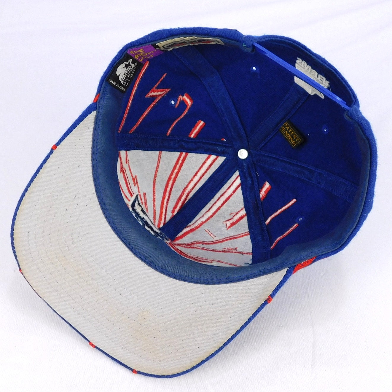 90s New England Patriots Starter Collision Hat - Adjustable (Washed & Reshaped)