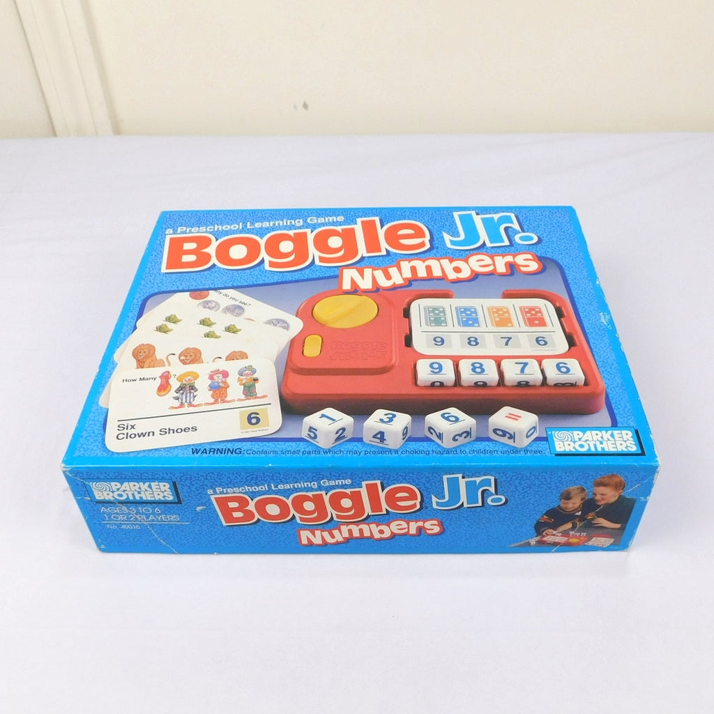 Boggle Jr Numbers Game Complete In Box Parker Brothers Vintage 1992