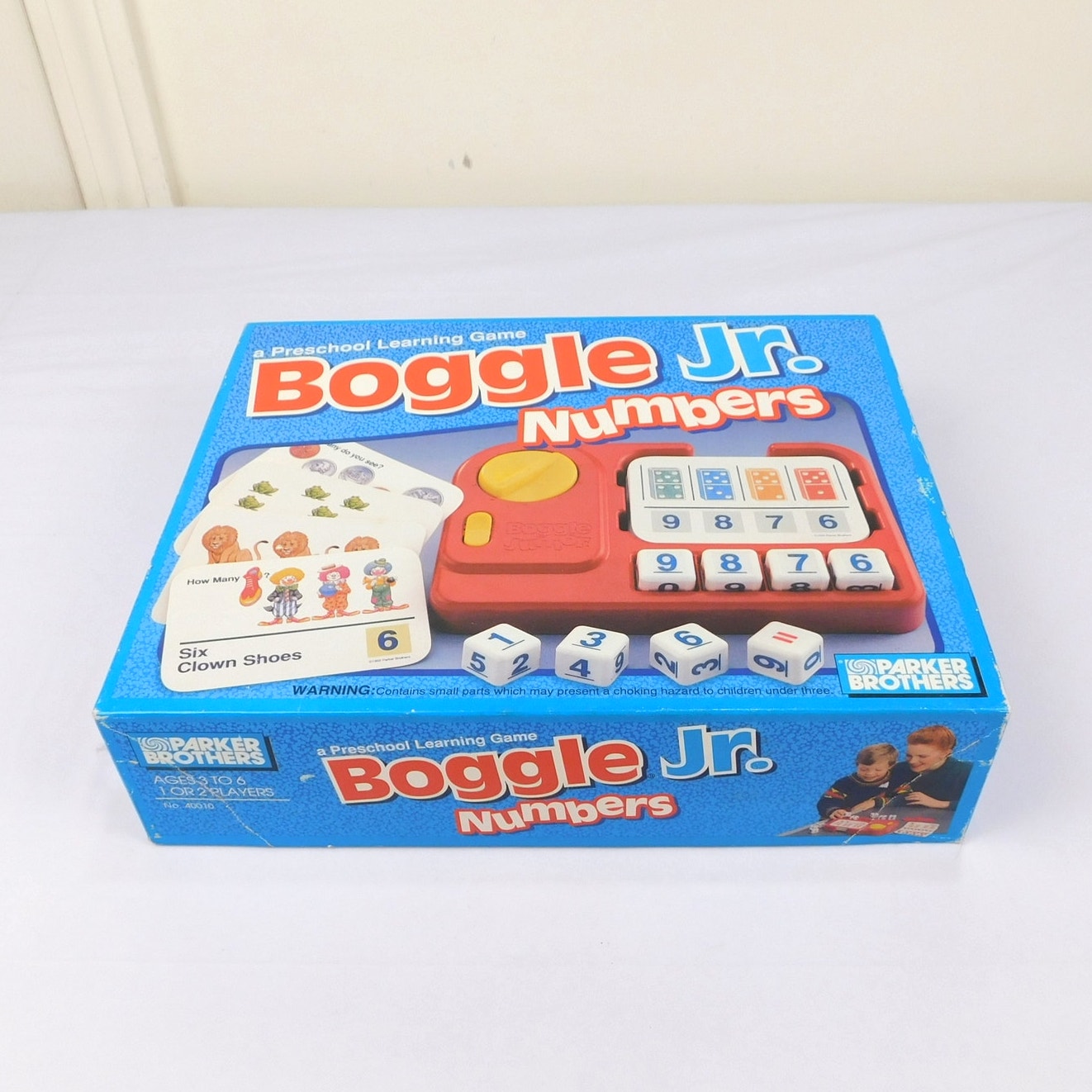 Boggle Jr Numbers Game Complete In Box Parker Brothers Vintage 1992