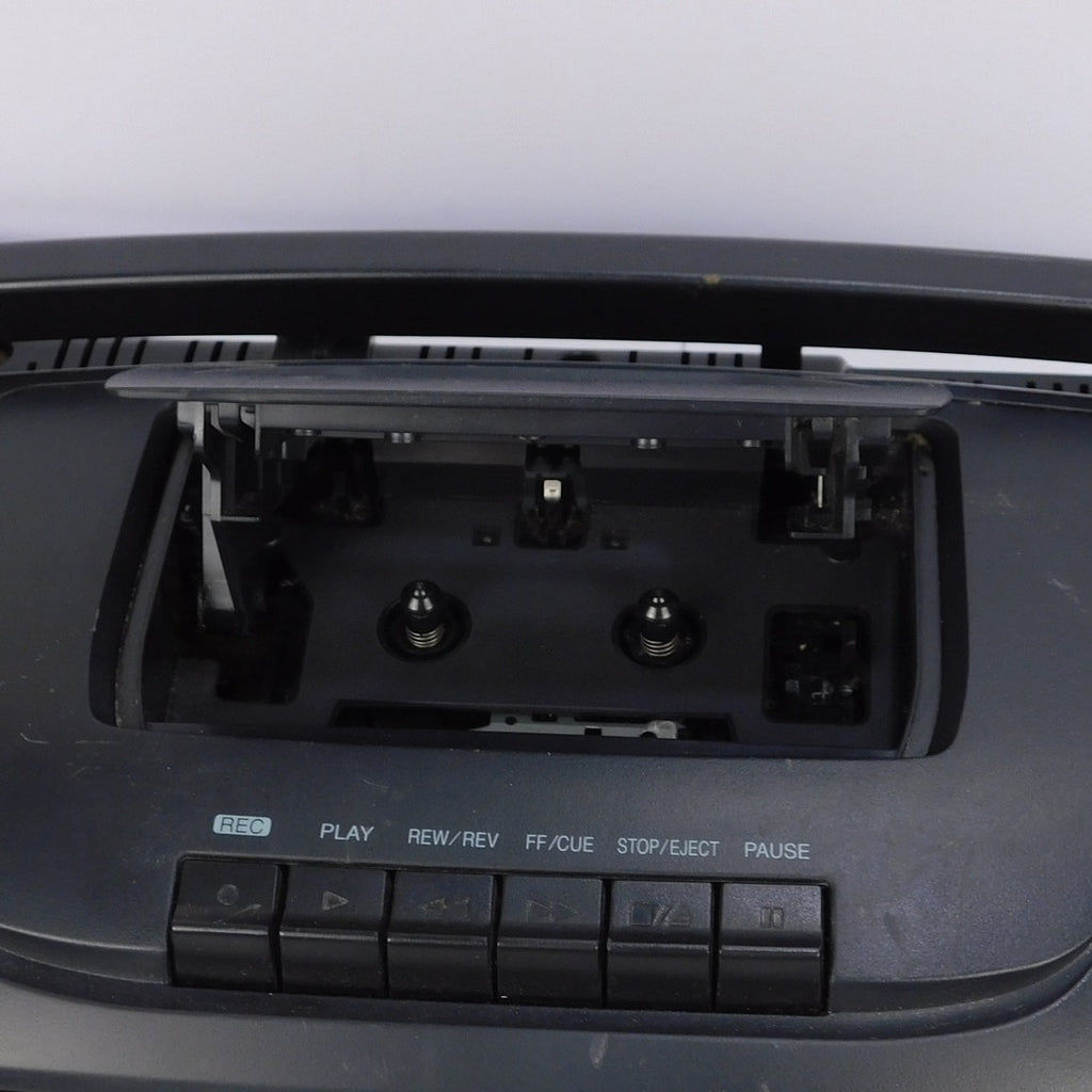 Panasonic RX-DS17 Portable Stereo Boombox CD Cassette Radio Front Loading Tested