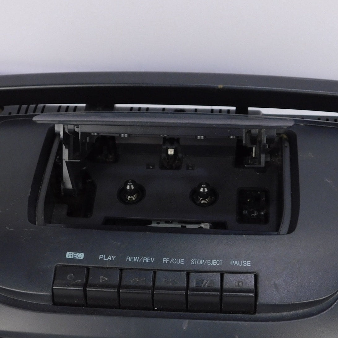 Panasonic RX-DS17 Portable Stereo Boombox CD Cassette Radio Front Loading Tested