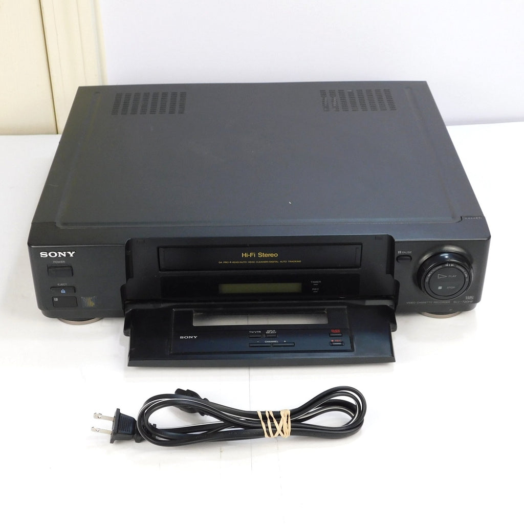 Sony SLV-720HF VHS VCR Hi-Fi Stereo 4 Head New Belts Tested Working No Remote