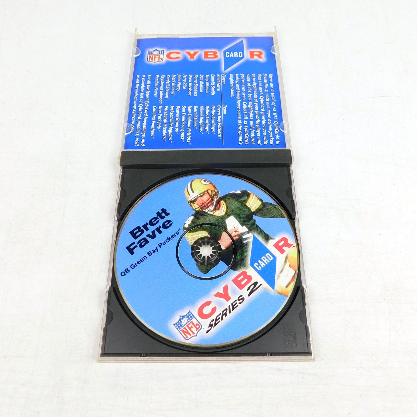 NFL Cybercard Series 2 Brett Favre PC CD ROM Tested Working 90s Retro
