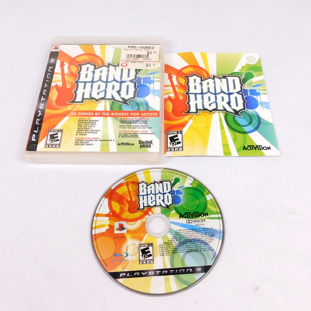 Band Hero Sony Playstation 3 PS3 Tested Working Complete CIB Game