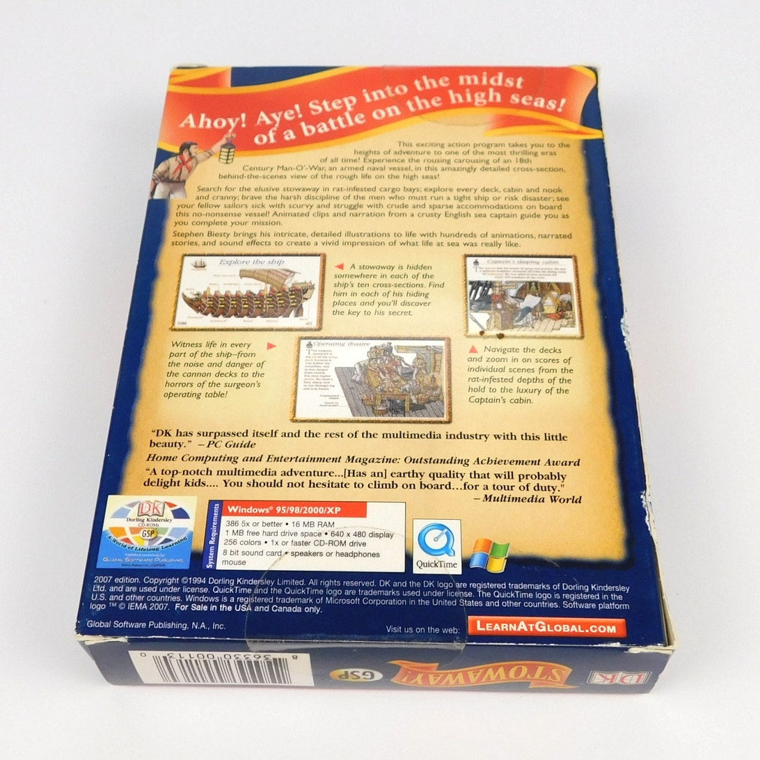 DK Stowaway! PC CD-ROM Sealed Small Box Educational Adventure 2007 Edition