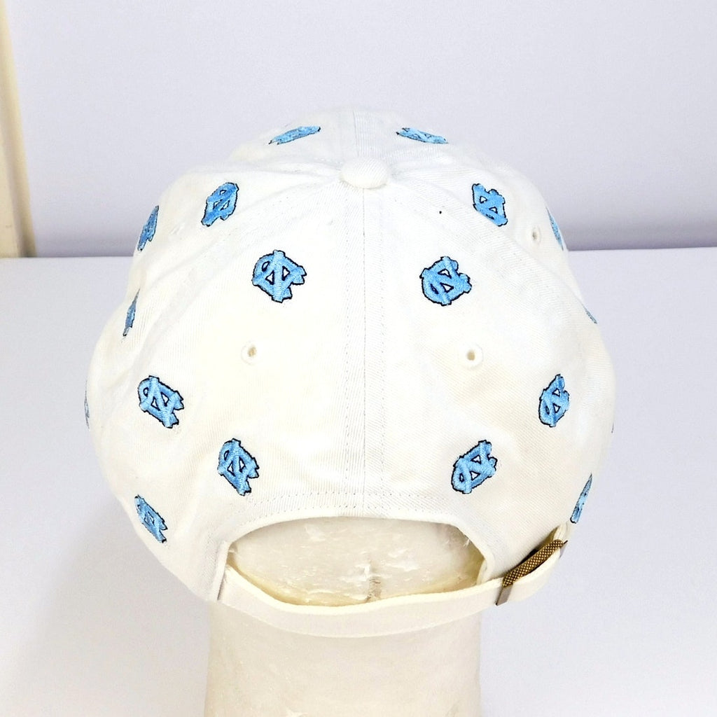 UNC Tar Heels All Over Logo Strapback Hat - Adjustable