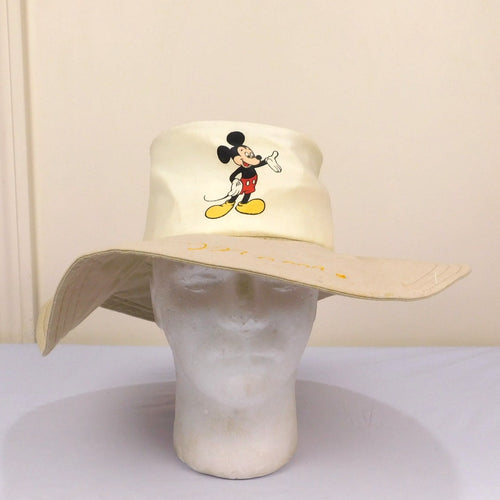 80s Walt Disney Productions Mickey Mouse Mom Sun Hat - OSFA