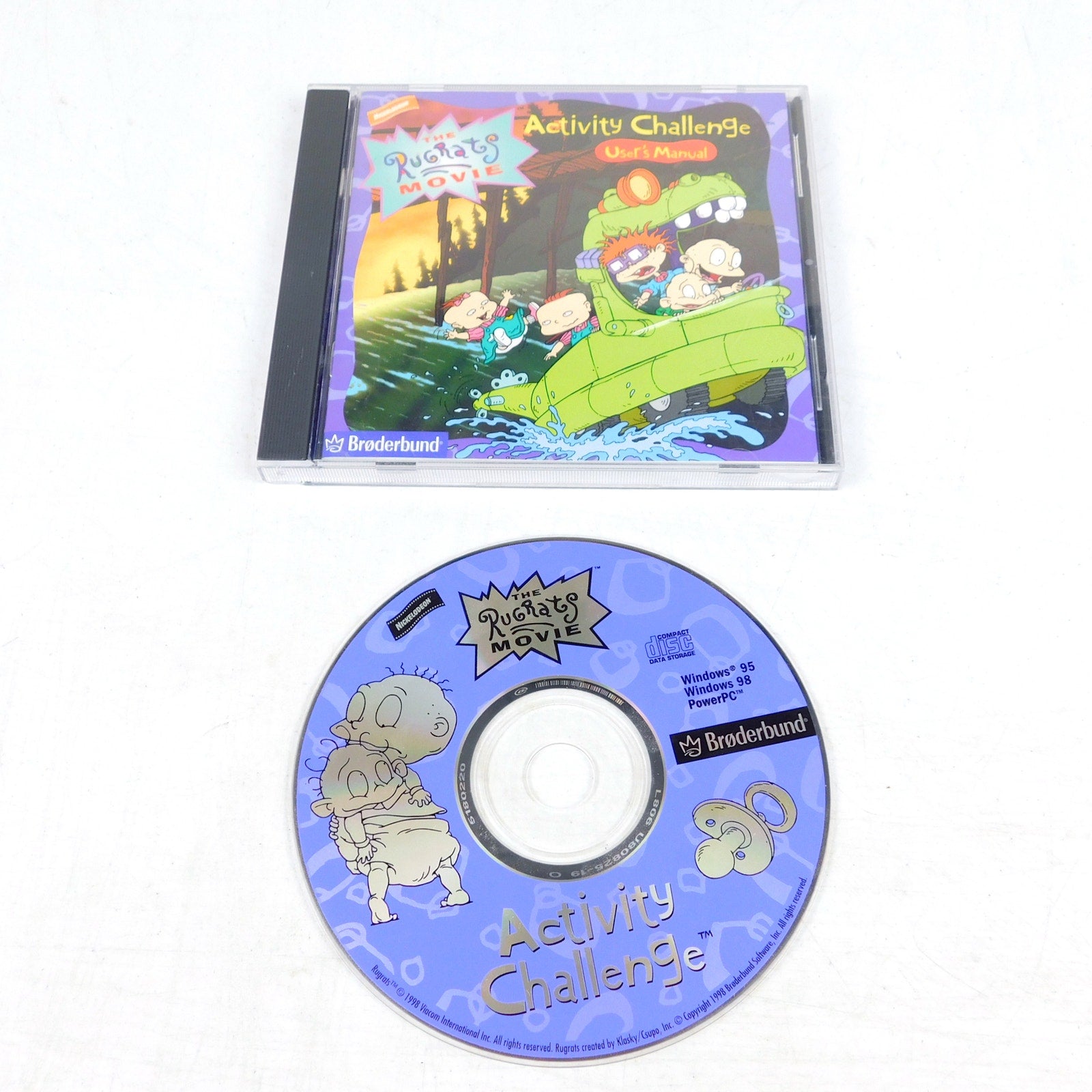 Rugrats Movie Activity Challenge PC CD ROM Tested Complete 1998 Nickelodeon