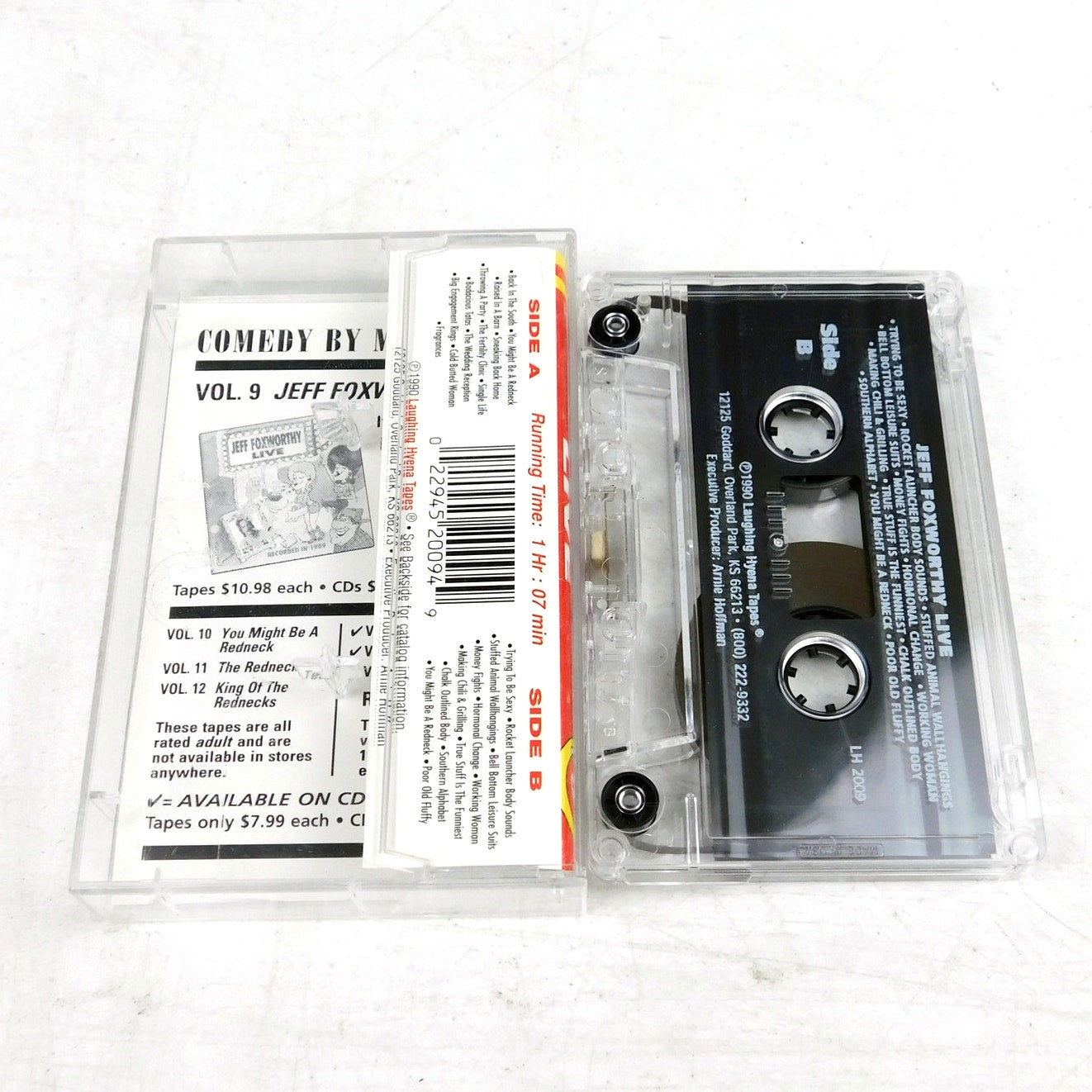 Jeff Foxworthy Live Cassette Tape Recorded In 1989 Tested Laughing Hyena LH2009