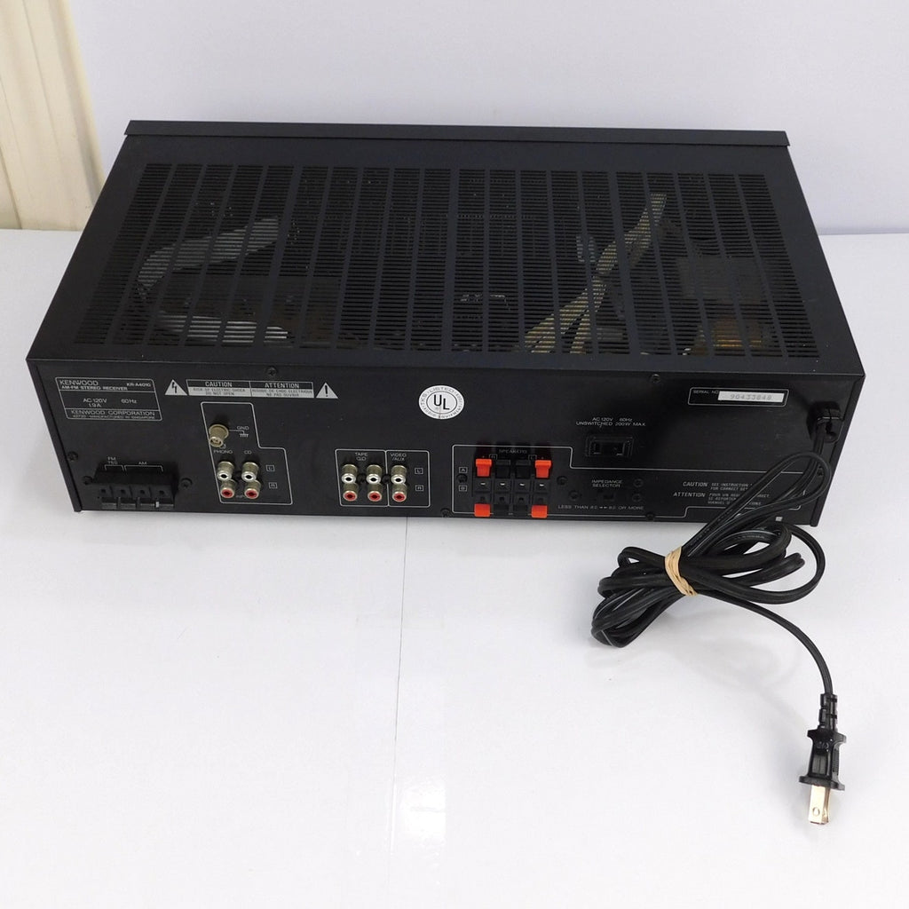 Kenwood KR-A4010 Stereo Receiver Tested Working 45W 2 Channel No Remote Phono In