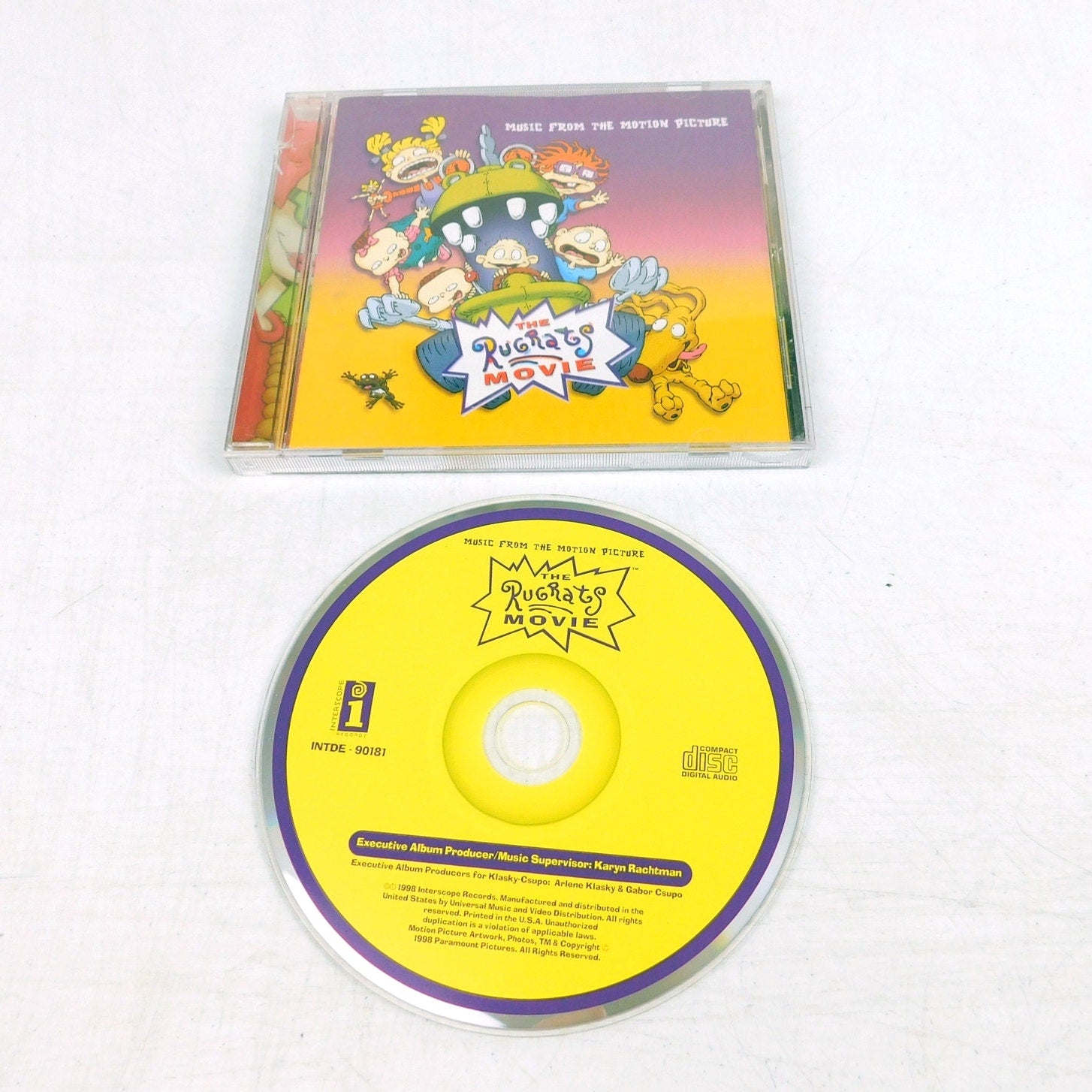 The Rugrats Movie Soundtrack CD Tested 1998 Interscope Records INTDE-90181