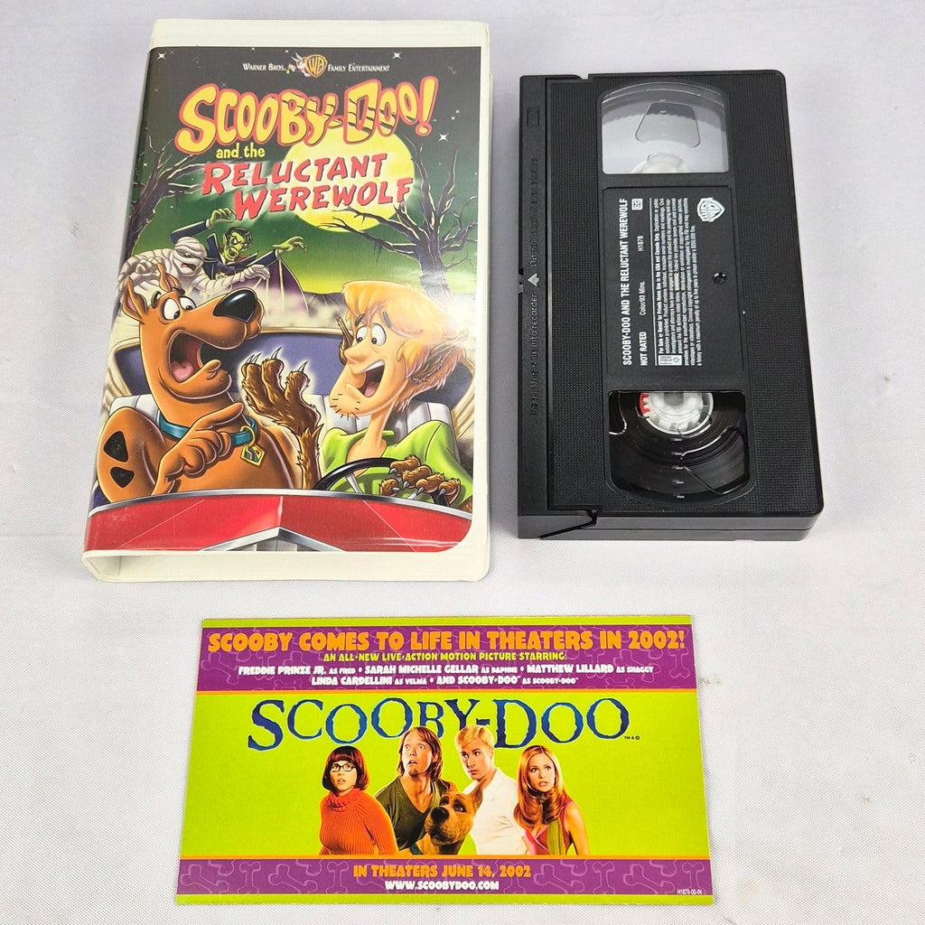 Scooby Doo And The Reluctant Werewolf VHS Tested Clamshell 2002 Warner Bros