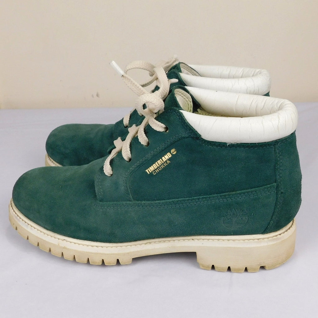 Late 90s Green Suede Timberland Chukka Boots - Size Men's 8.5