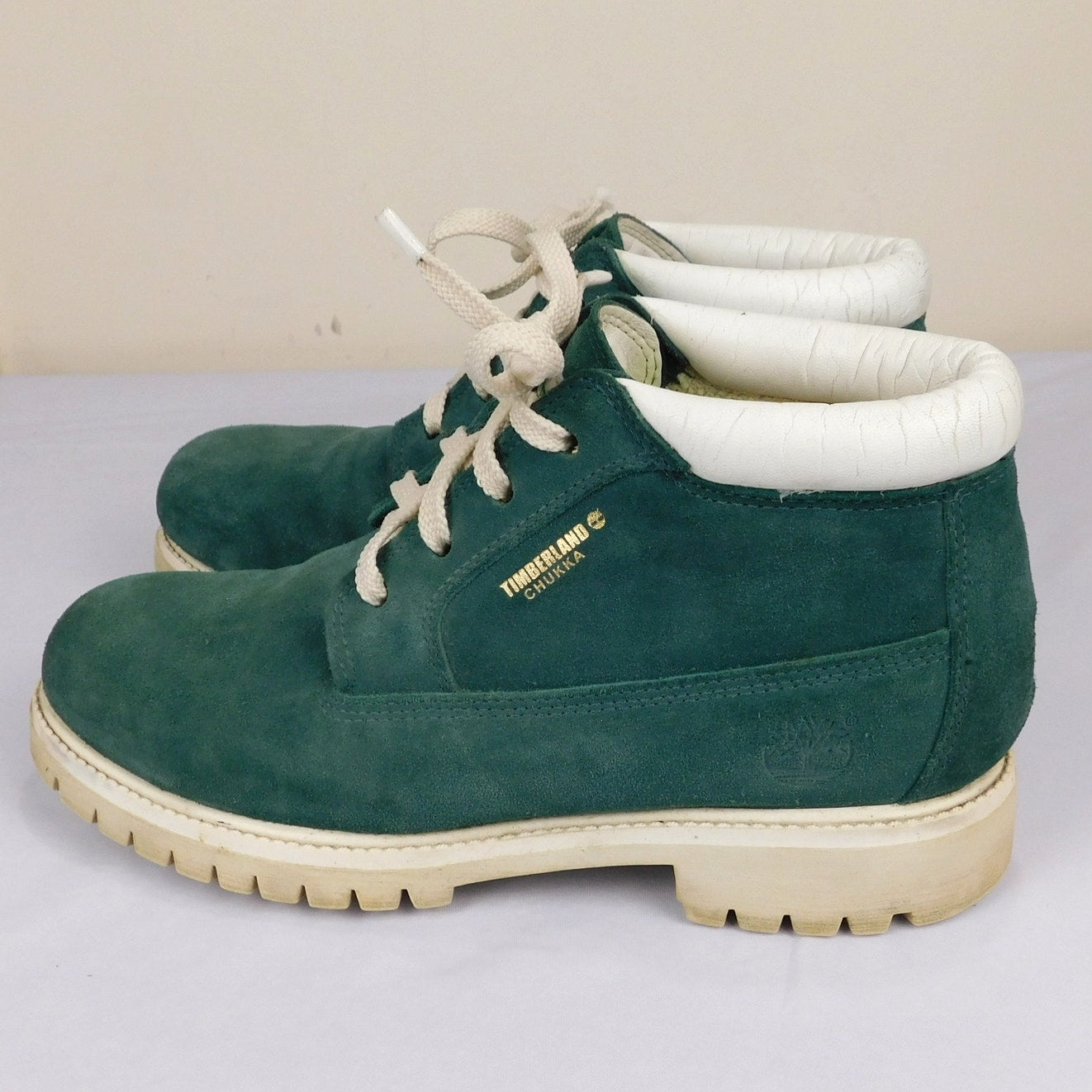 Late 90s Green Suede Timberland Chukka Boots - Size Men's 8.5