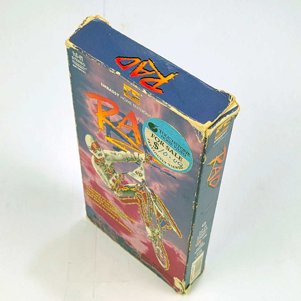 Rad VHS 1986 Tested Working BMX Movie Slipcover Embassy Home Entertainment