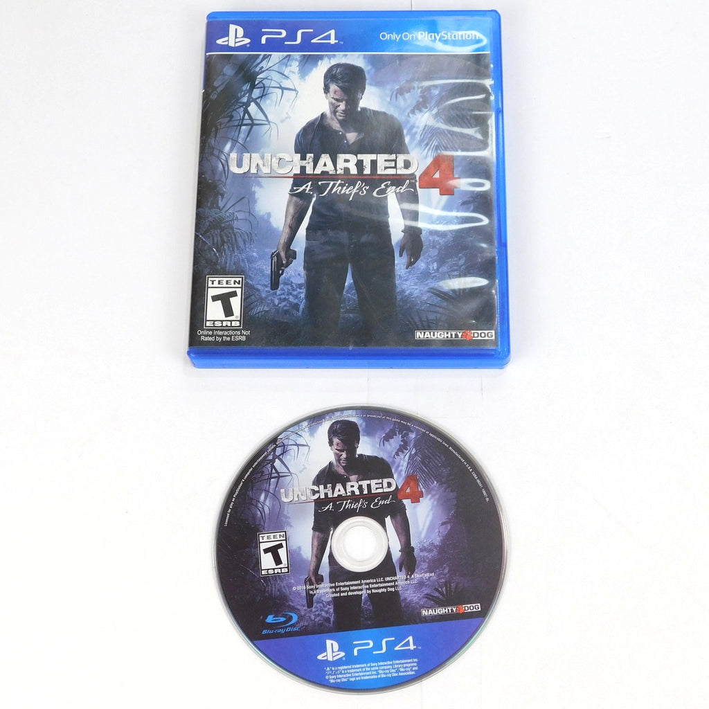 Uncharted 4 A Thief's End Sony Playstation 4 PS4 Tested Complete CIB 2016 NFR