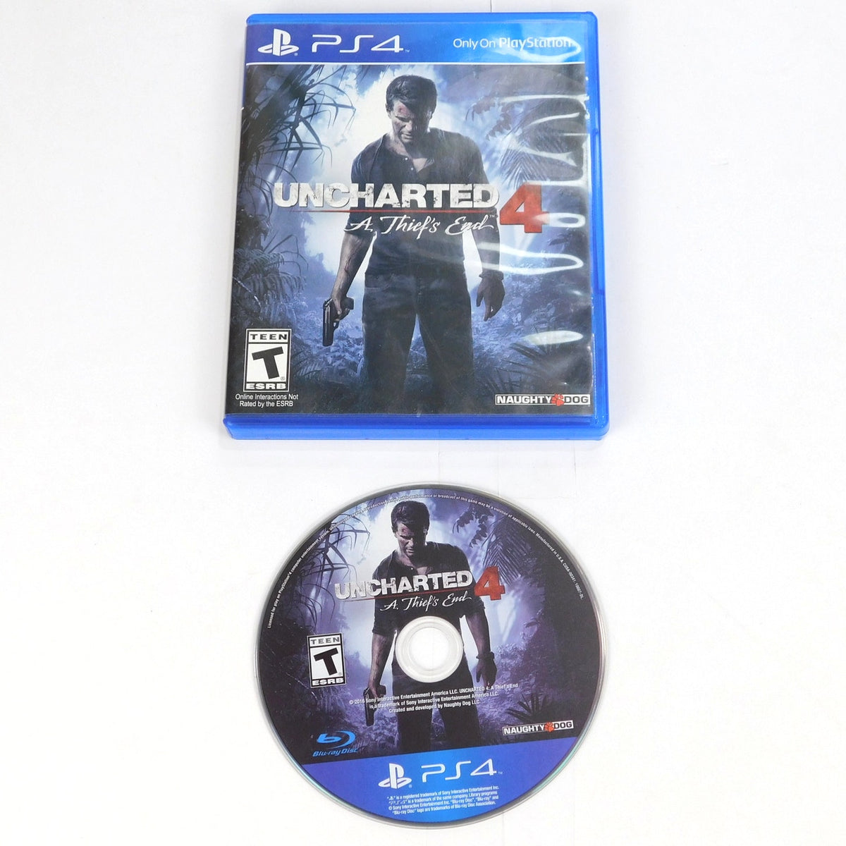 Uncharted 4 A Thief's End Sony Playstation 4 PS4 Tested Complete CIB 2016 NFR
