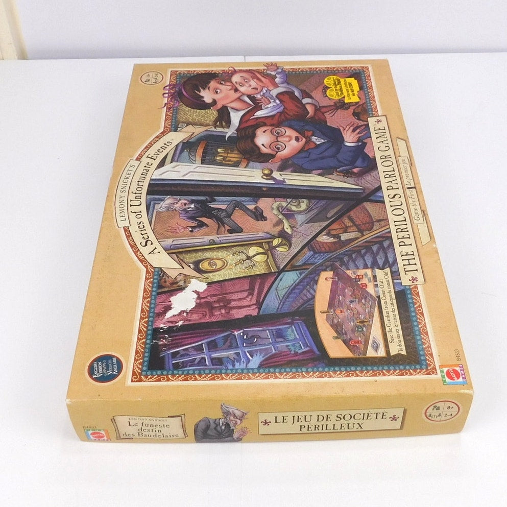A Series Of Unfortunate Events Perilous Parlor Board Game Complete Mattel 2004