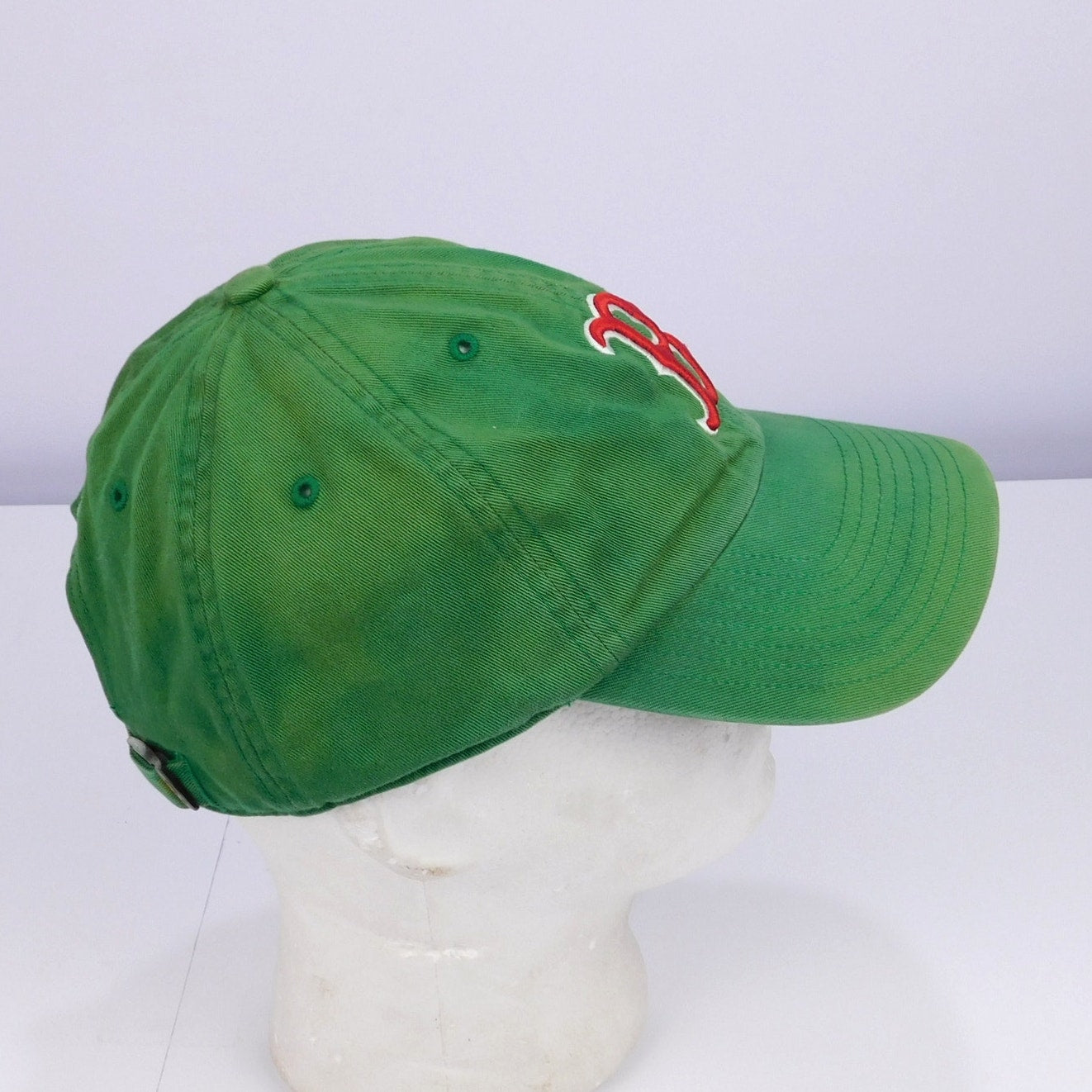 90s Boston Red Sox Green Strapback Hat - Adjustable