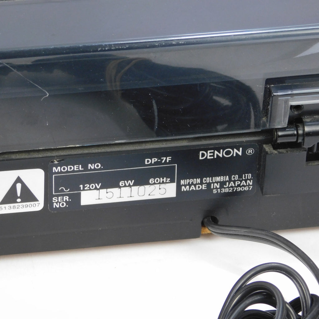 Denon DP-7F Quartz Direct Drive Automatic Turntable New AT81CP Cartridge Tested