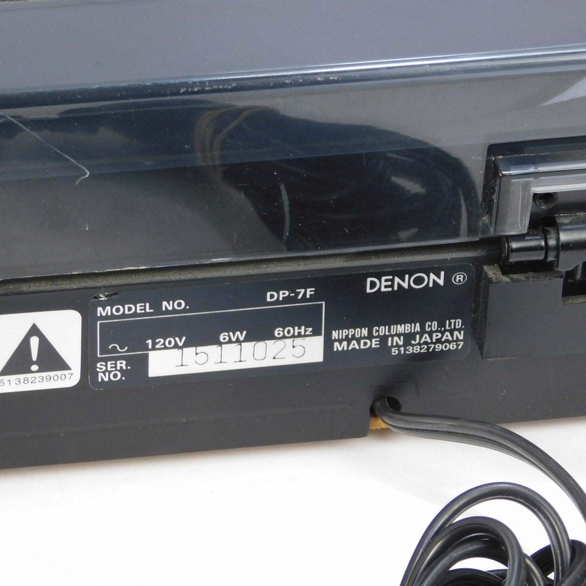 Denon DP-7F Quartz Direct Drive Automatic Turntable New AT81CP Cartridge Tested
