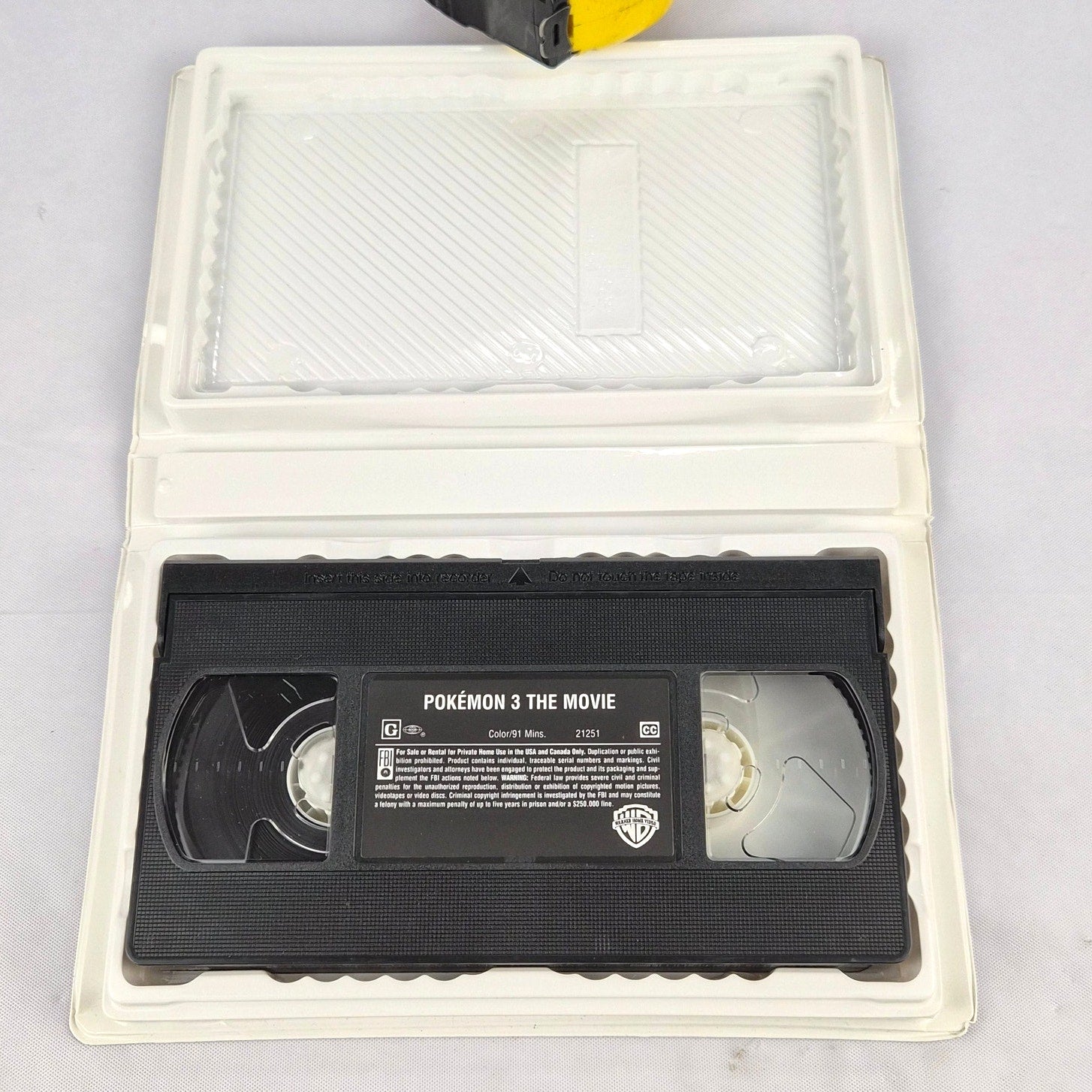 Pokemon The Movie 3 VHS Tested 2001 Warner Home Video Entei Spell Of The Unown