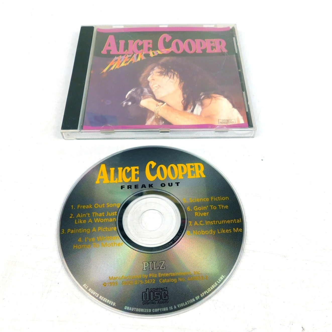 Alice Cooper Freak Out CD Tested 1993 Pilz Entertainment 449833-2