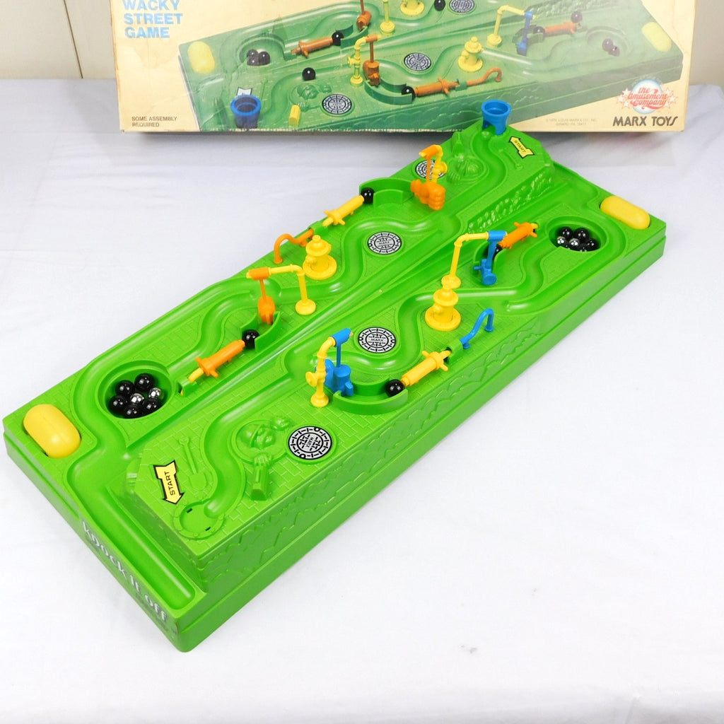 Vintage Knock It Off Marble Game 1978 Marx Toys Complete Except 1 Drain Pipe