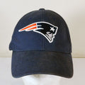 New England Patriots Hat Adjustable Hook And Loop Blue Flying Elvis Logo