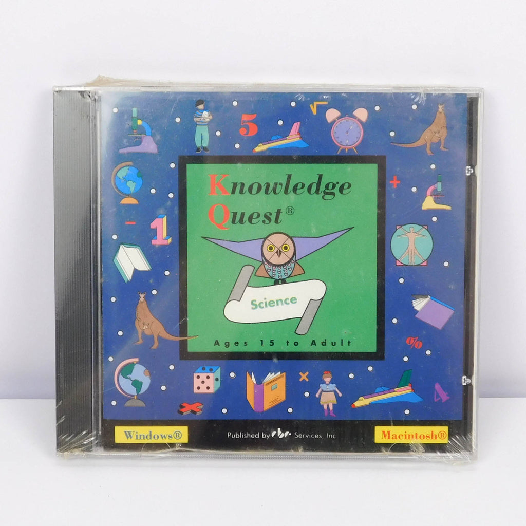 Knowledge Quest Science PC Windows Mac CD ROM Sealed Educational 1996