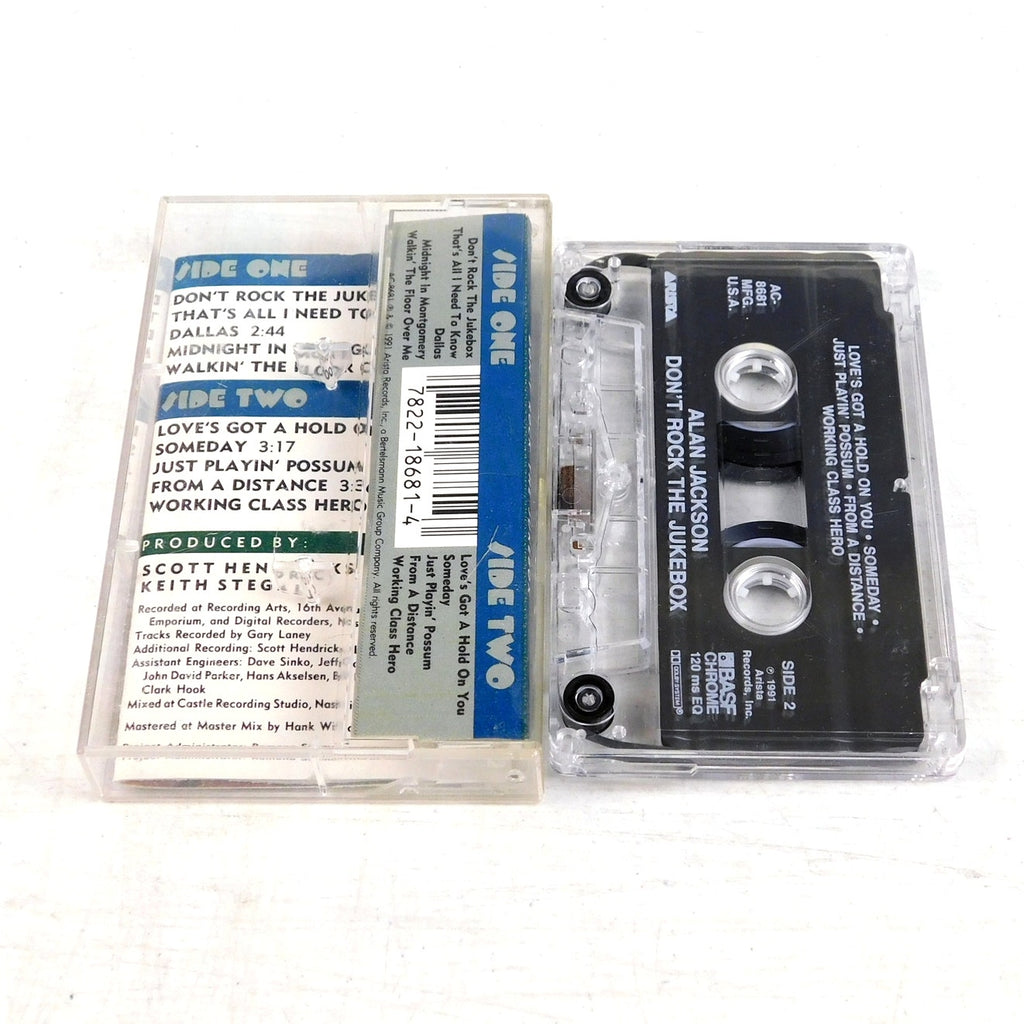 Alan Jackson Don't Rock The Jukebox Cassette Tested 1991 Arista AC-8681