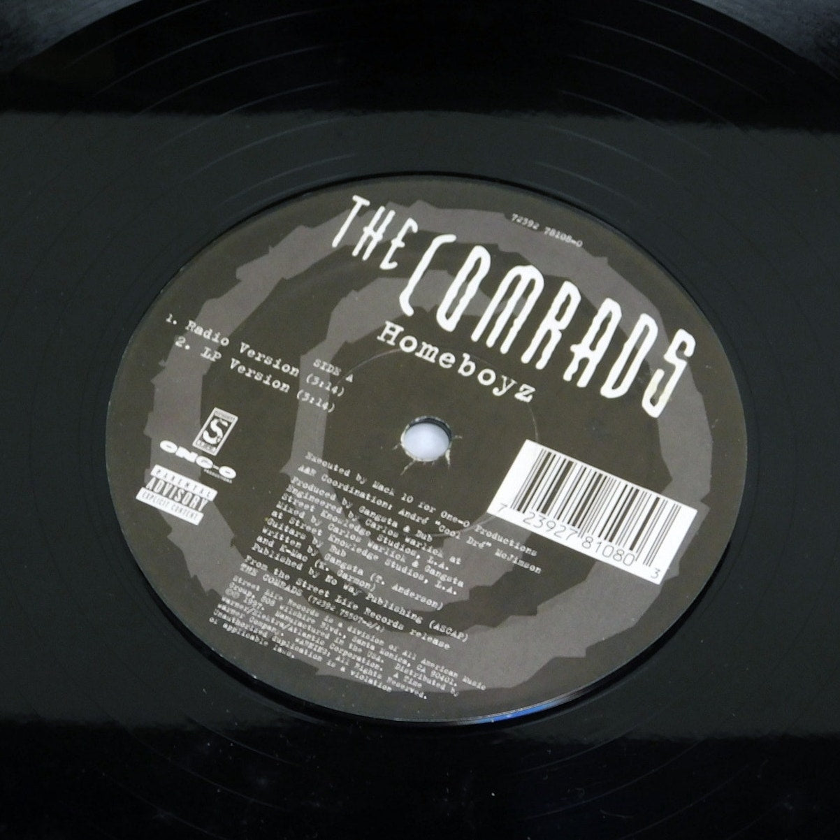 The Comrads Homeboyz Vinyl LP Promo Single 1997 Street Life Records