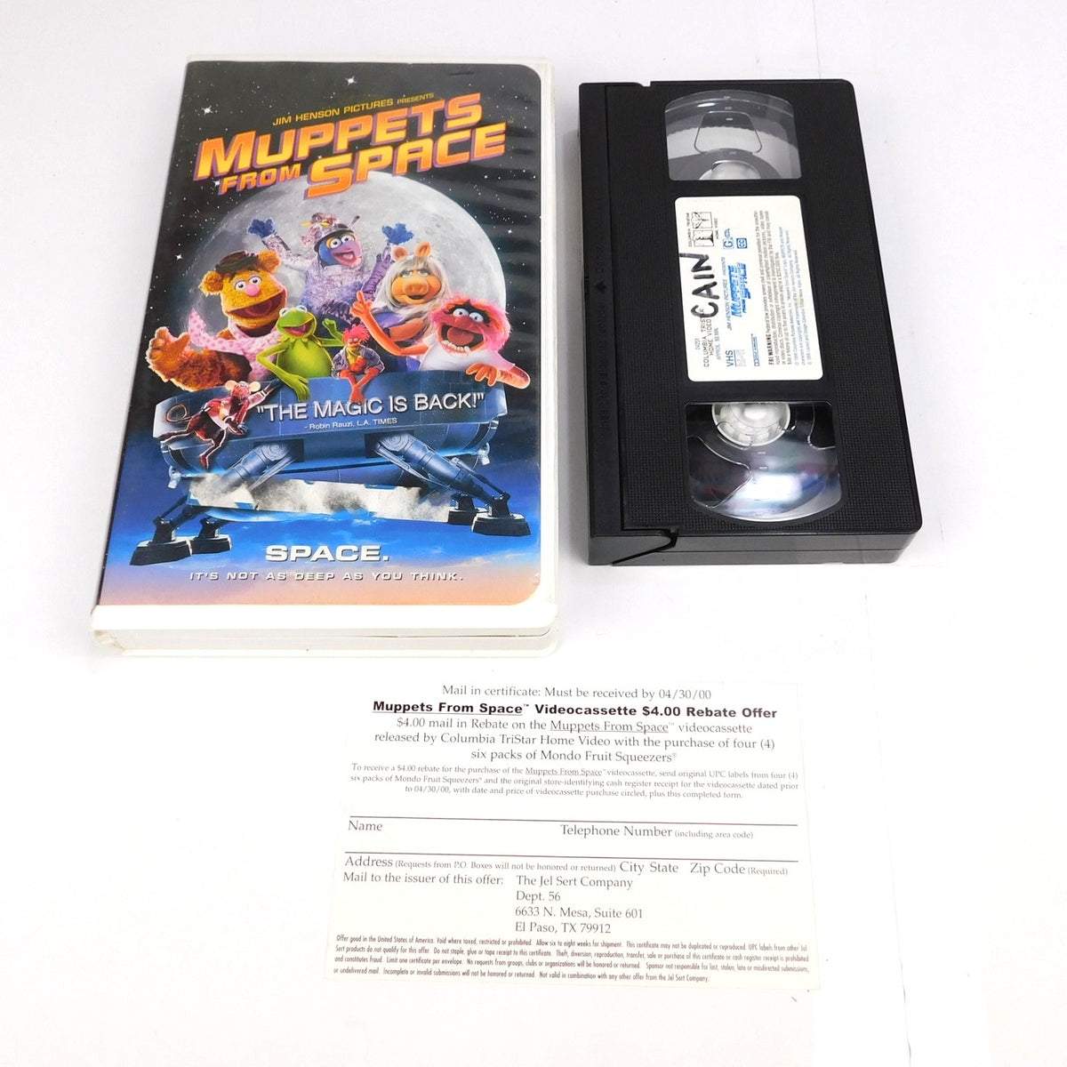 Muppets From Space VHS 1999 Tested Clamshell Jim Henson Columbia Pictures