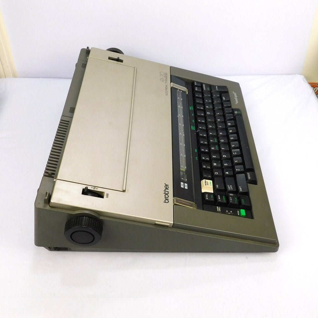 Brother AX-20 Portable Electric Typewriter Tested Working Includes Ribbon 1986