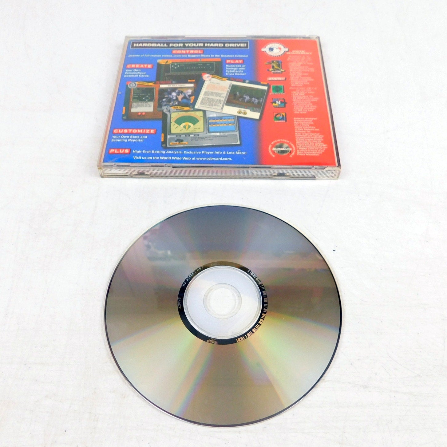 MLB Cybercard Series 1 Derek Jeter PC CD ROM Tested Working 90s Retro