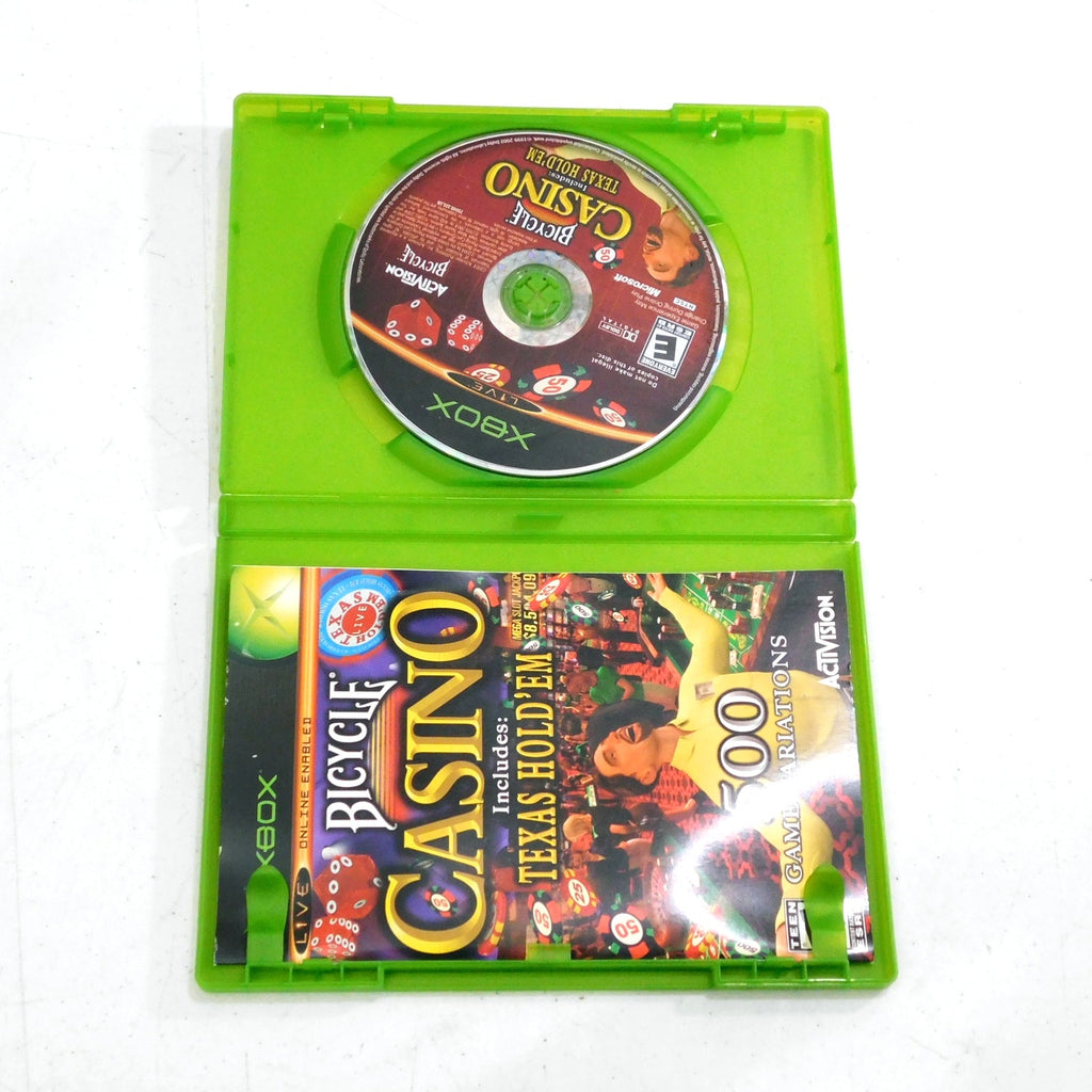 Bicycle Casino Original Xbox Game Complete CIB Tested Working Texas Hold Em