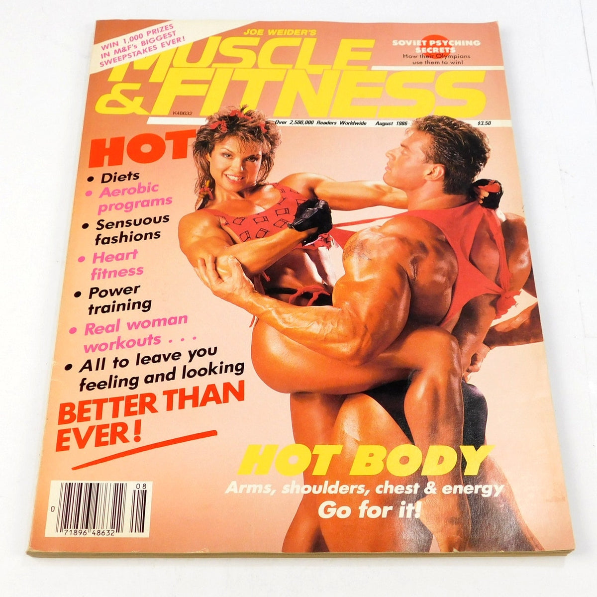 Muscle & Fitness August 1986 Mary Roberts Berry DeMey Bodybuilding Magazine