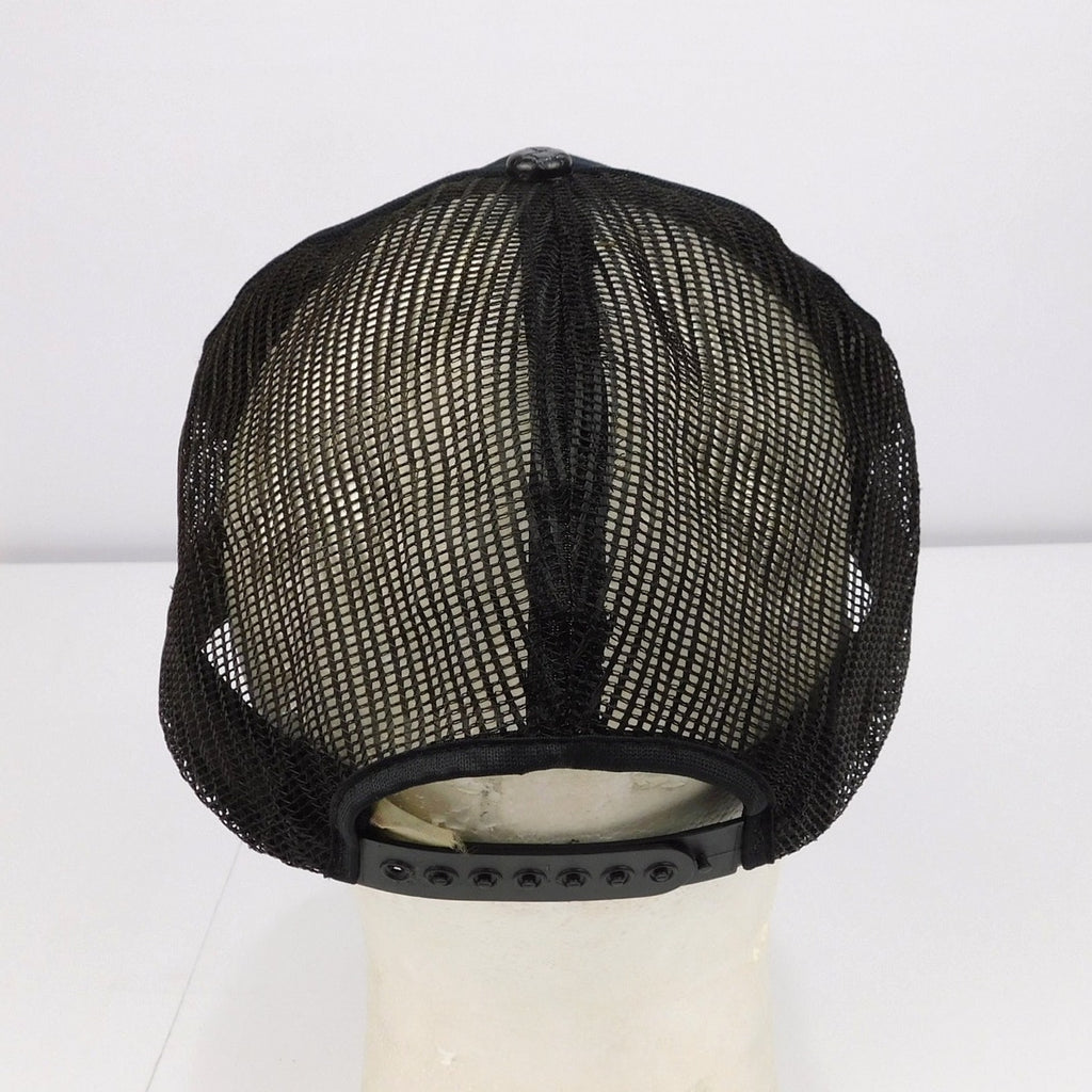 Vintage NRA National Rifle Association Mesh Trucker Snapback Hat Black USA Made