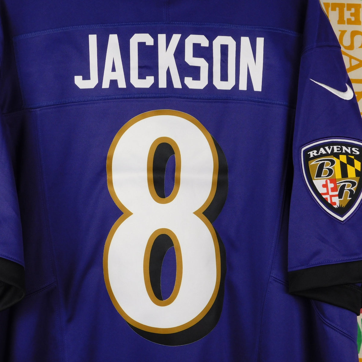 Nike Lamar Jackson Baltimore Ravens #8 Vapor FUSE Jersey Purple XXL NWT