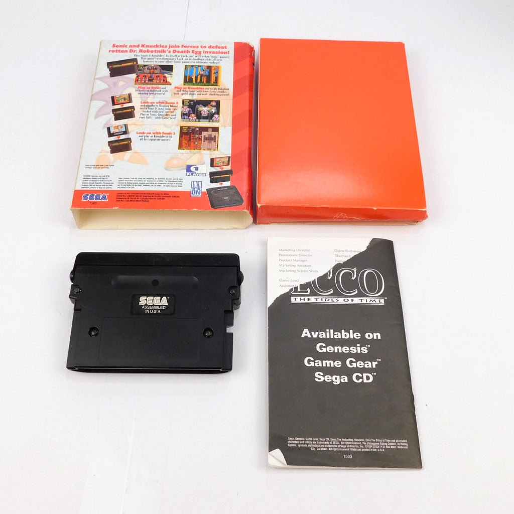 Sonic & Knuckles SEGA Genesis Complete CIB Tested Working 1994