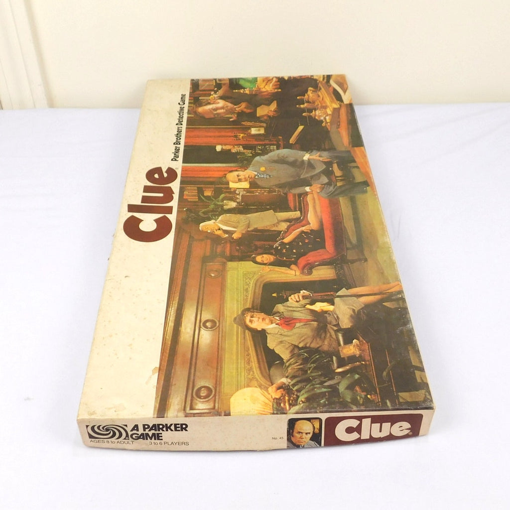 Vintage Clue Board Game 1972 Parker Brothers Complete In Box Detective Mystery